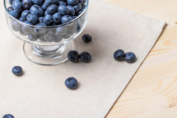 fresh blueberries in a bowl