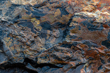 Ukrainian open mining stones texture and background.