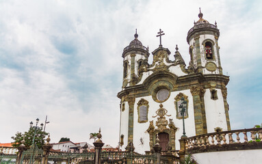 Fototapeta na wymiar São Francisco de Assis Church in São João del-Rei