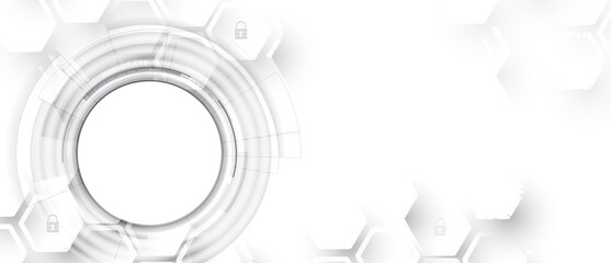 Obraz premium Cybersecurity and information or network protection. Future technology web services for business and internet project