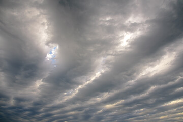 Obraz premium grayish billowing clouds