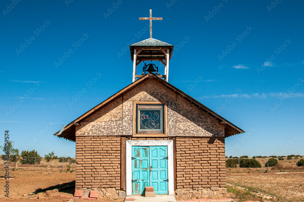 Wall mural  Small Catholic Chapel on a Ranch