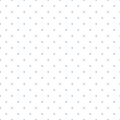 Seamless pattern of watercolor blue dots on a white background. Use for weddings, invitations, birthdays