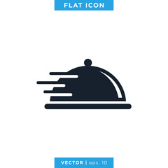 Food Tray Icon Vector Design Template.