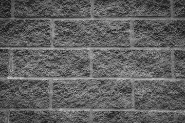 black stone wall, brickwork, rough surface, blank for design, place for text