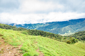 Colombian landscapes. Green mountains in Colombia, Latin America