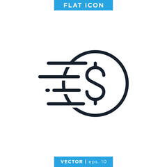 Money Icon Vector Design Template..