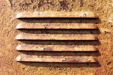 Metal plate and ventilation holes