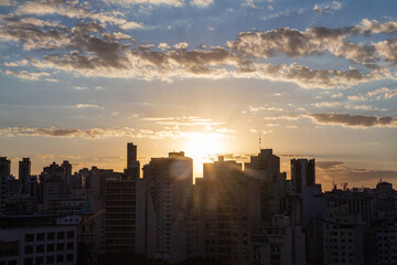 Fototapeta na wymiar Sunset in São Paulo