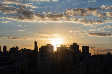 Sunset in S&atilde;o Paulo