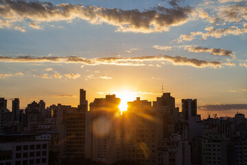 Fototapeta na wymiar Sunset in São Paulo