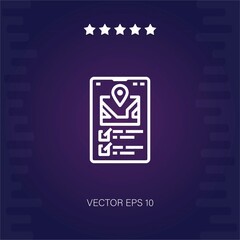 Fototapeta na wymiar check in vector icon