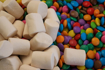 Different sweets decorating a beautiful party table.