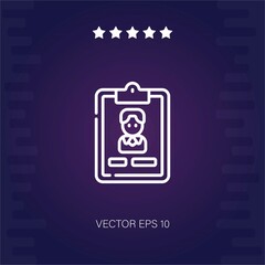 curriculum vector icon