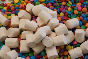 Different sweets decorating a beautiful party table.