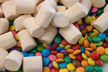 Different sweets decorating a beautiful party table.