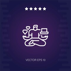 meditation vector icon