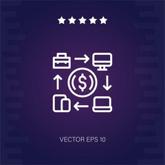 money transfer vector icon