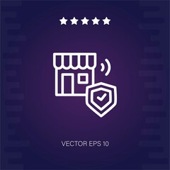 online store vector icon