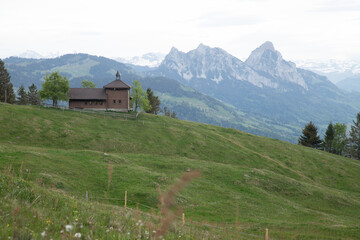 Fototapeta premium Kappelle auf dem Wildspitz