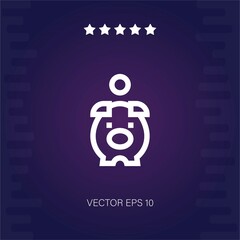 piggy bank vector icon