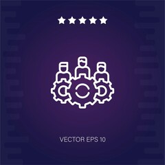 team management vector icon