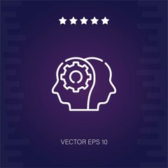 thinking vector icon