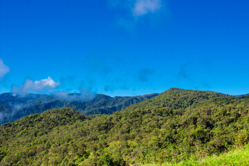Colombian landscapes. Green mountains in Colombia, Latin America