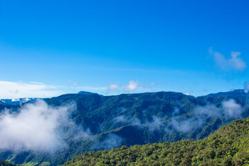 Colombian landscapes. Green mountains in Colombia, Latin America