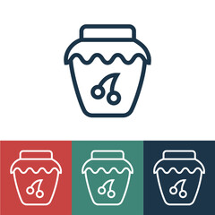 Linear vector icon with jam