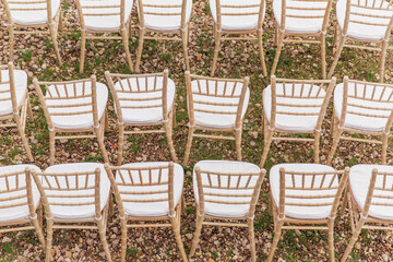 chairs for off-site wedding ceremony