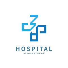 Health logo with initial letter ZA, AZ, Z A logo designs concept. Hospital modern logo. Vector illustration