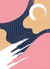 contemporary paint work art abstract style