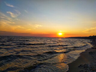 Obraz premium sunset on the beach