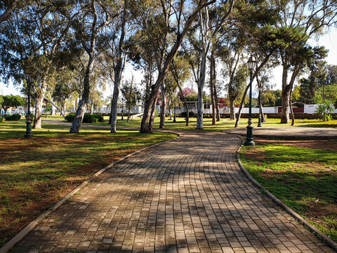 Empty parc, Rabat, Morocco