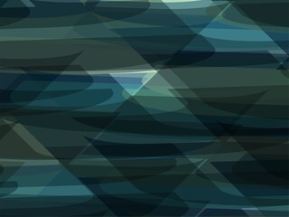 Beautiful of Colorful Art Blue, Green and Black, Abstract Modern Shape. Image for Background or Wallpaper