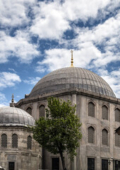 Obraz premium Cupola dome, semi-dome and apse Hagia Sophia mosque