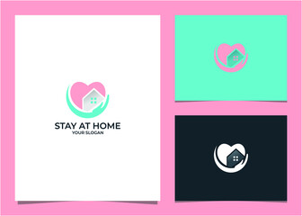 stay at home logo design inpiration