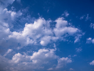 Fototapeta na wymiar Blue sky and Fluffy clouds for background.