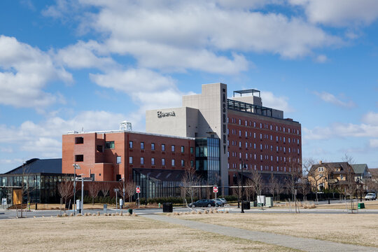 ASBURY PARK, NEW JERSEY - March, 19, 2017: A view of the exterior of the Asbury Hotel