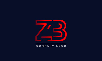 Creative Letters ZB Logo Design Vector Template. Initial Letters ZB Logo Design	