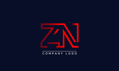 Creative Letters ZN Logo Design Vector Template. Initial Letters ZN Logo Design	