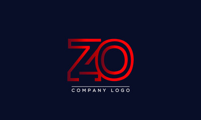 Creative Letters ZO Logo Design Vector Template. Initial Letters ZO Logo Design	