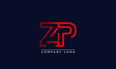 Creative Letters ZP Logo Design Vector Template. Initial Letters ZP Logo Design	