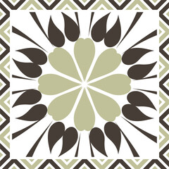 Colorful abstract graphic background. Tribal ethnic ornament. Scarf design. Frame.