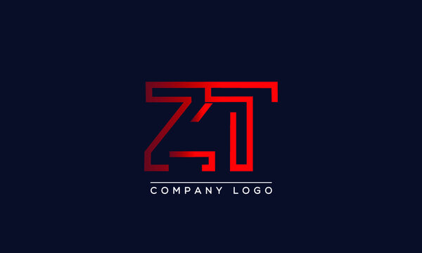 Creative Letters ZT Logo Design Vector Template. Initial Letters ZT Logo Design	
