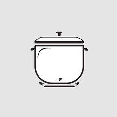 cooking pot on flame