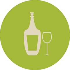 alcohol with flute glass