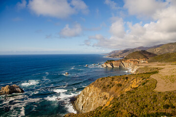 Scenic view of the Bixby Bridge, Big Sur, California	