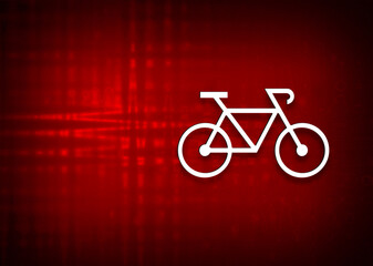 Bicycle icon motion flare red background illustration